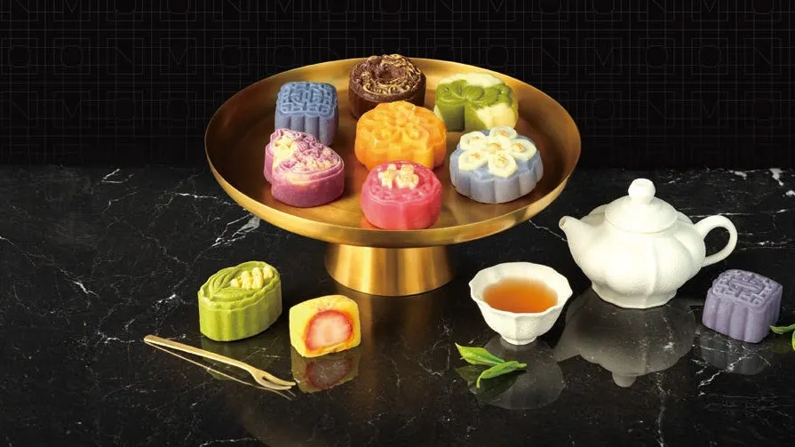 生月餅が並んだ画像